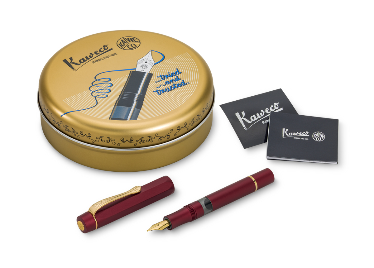 Kaweco PISTON SPORT AL Starter Set Bordeaux/Gold - Image 5