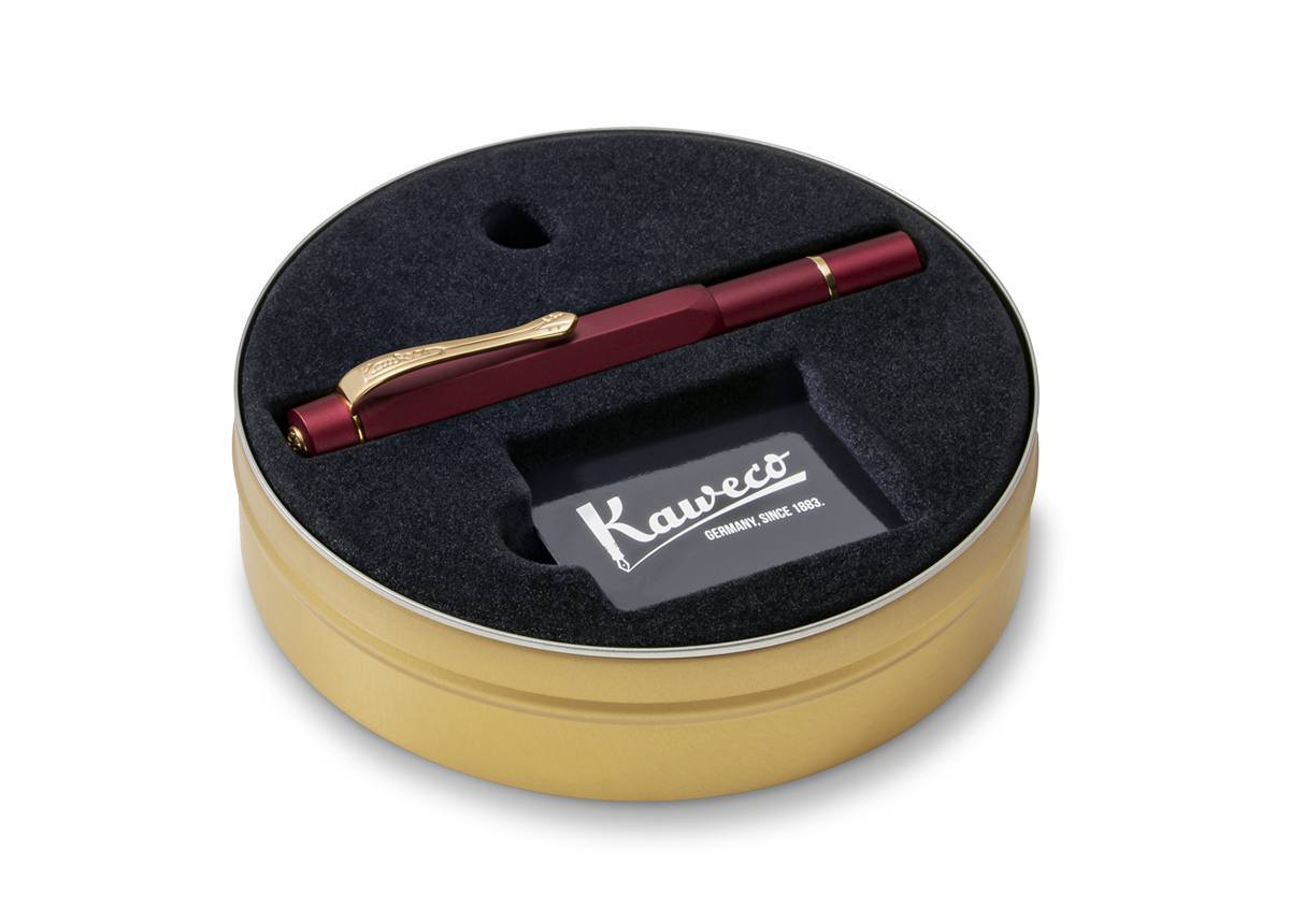 Kaweco PISTON SPORT AL Starter Set Bordeaux/Gold - Image 3