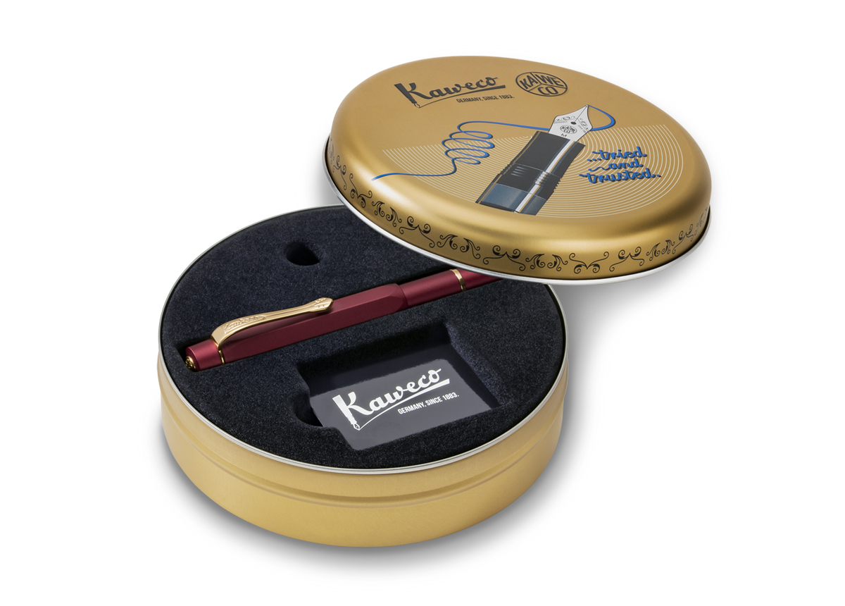 Kaweco PISTON SPORT AL Starter Set Bordeaux/Gold - Image 2